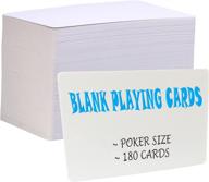 🃏 imagame white blank playing cards – diy flash cards, study games, learning tools, message & gift cards – 180pcs poker size логотип