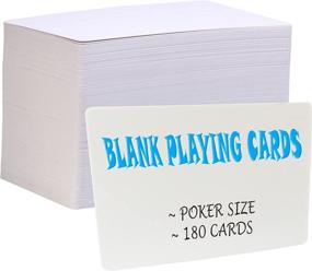 img 4 attached to 🃏 IMAGAME White Blank Playing Cards – DIY Flash Cards, Study Games, Learning Tools, Message & Gift Cards – 180PCS Poker Size