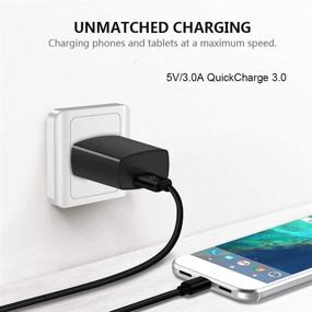 img 3 attached to Fast Charging USB C Charger Cable Cord for Samsung Galaxy & Nokia Phones - 3-3-6-FT Phone Wire
