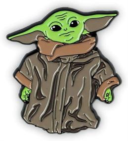 img 2 attached to 🍼 Official Star Wars: The Mandalorian The Child Collector Pin - Enamel Baby Yoda Standing, 1.5 Inches