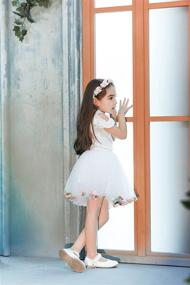 img 1 attached to BUENOS NINOS Sparkling Stars Sequin Ballet Skirt - Girls' 3 Layers Dress-up Tutu