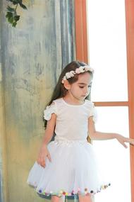 img 3 attached to BUENOS NINOS Sparkling Stars Sequin Ballet Skirt - Girls' 3 Layers Dress-up Tutu