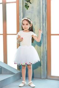 img 2 attached to BUENOS NINOS Sparkling Stars Sequin Ballet Skirt - Girls' 3 Layers Dress-up Tutu