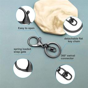 img 1 attached to Lobster Keychain Trigger Holders: Stylish Jewelry for Beading & Jewelry Making