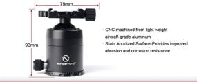 img 1 attached to 📷 SUNWAYFOTO FB-44iii 44mm Tripod Ball Head - Arca Compatible | Sunway