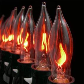 img 1 attached to 🕯️ Flickering Candelabra: 12 Pack of Flicker Shaped Candles