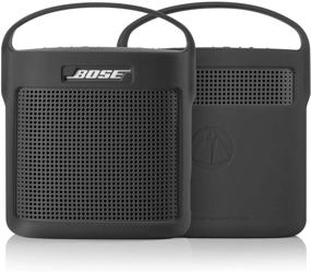 img 4 attached to Защитный силиконовый чехол с ручкой для Bose SoundLink Color Bluetooth Speaker II - Черный | TXEsign