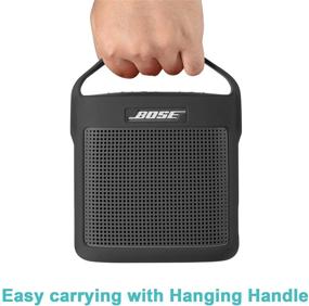 img 2 attached to Защитный силиконовый чехол с ручкой для Bose SoundLink Color Bluetooth Speaker II - Черный | TXEsign