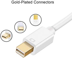 img 3 attached to 🔌 Mini DisplayPort to HDMI Adapter CableCreation - 4K Mini DP (Thunderbolt Port Compatible) to HDMI AV HDTV Male to Female Adaptor for Mac Book, iMac - White Color