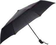 ☂️ black amazonbasics auto travel umbrella logo