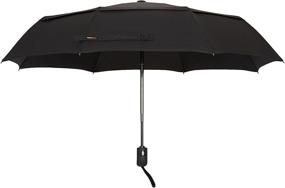 img 2 attached to ☂️ Black AmazonBasics Auto Travel Umbrella
