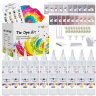 🎨 htvront tie dye kit: 20 vibrant colors for all ages and group fun - non-toxic party supplies and group activity all-in-1 kit logo