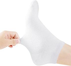 img 1 attached to 🧦 Soft Bamboo Fiber Women's Athletic Ankle Cut Socks - Comfortable Flat Casual Sock, 6 Pack Ladies Running Sports Sock