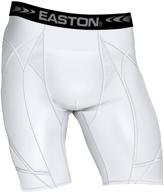 easton youth girls sliding shorts with enhanced protection for sports performance logo