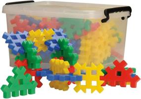 img 4 attached to 🧇 Waffle Building Storage: Organize and Construct with Constructive Playthings!