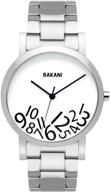 rakani black white watch stainless women's watches logo