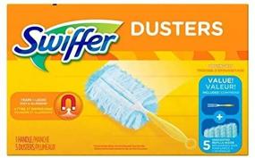 img 2 attached to 🧹 Convenient Swiffer Duster Starter Kit: 6-in Handle and 5 Cloths in a Box - Get Yours Now!