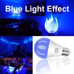 img 1 attached to 💡 Vibrant A19 Blue Light Bulb Emulating Black Light Effect: Illuminate Your Space with a Mesmerizing Glow