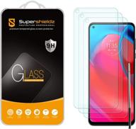 превосходные 3-х пакетные защитные стекла supershieldz tempered glass для motorola moto g stylus 5g (только для 5g версии) - защита от царапин, без пузырей. логотип