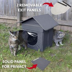 img 1 attached to Ultimate Kitty Haven: Kitty City Outdoor and Indoor Stackable Cat House - Water Resistant Condo