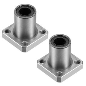 img 4 attached to Uxcell LMK8UU Square Flange Bearings Power Transmission Products