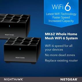 img 3 attached to 📶 Renewed NETGEAR Nighthawk Whole Home Mesh WiFi 6 System (MK62) - AX1800 Router, Extensive Coverage up to 3,000 sq. ft. and Supports 25+ Devices