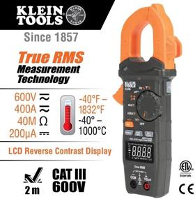 img 2 attached to ✅ CL390 Digital Clamp Meter by Klein Tools: Reverse Contrast Display, Auto Ranging 400A AC/DC, AC/DC Voltage, TRMS, DC Microamps, Temperature, NCVT, and More