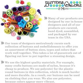 img 2 attached to 🧵 Assorted Round Novelty Buttons & Embellishments Collection by Buttons Galore and More. Ideal for DIY Crafts, Scrapbooking, Sewing, Cardmaking and More - 50 Pcs, Based on Various Themes, Holidays and Seasons.