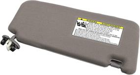 img 1 attached to Ezzy Auto Gray Left Driver Side Sun Visor for Toyota 🌞 Camry with Sunroof and Light (2007-2011) - Perfect Fit and Quality Guaranteed