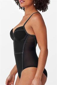 img 2 attached to 👙 CUPSHE Women's Underwire One Piece Swimsuit with Contrast Stitching - Enhanced Bathing Suit for Optimal Style