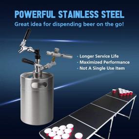 img 1 attached to 🍺 FERRODAY Stainless Steel Draft Beer Faucet - SS304 Keg Tap Tower Beer Shank and Kegerator (All SS304 Version)