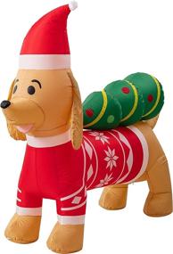 img 3 attached to Kurala Christmas Inflatables Dachshund Decoration