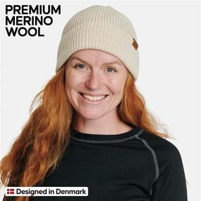 img 3 attached to Premium DANISH ENDURANCE Classic Merino Wool Beanie: Unisex Cuffed Knit Hat with Recycled Materials for Men & Women