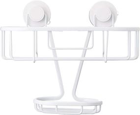 img 3 attached to 🚿 Extra Strength Suction Cup Inspired Living Shower Caddy - Mini Roger White