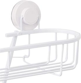 img 2 attached to 🚿 Extra Strength Suction Cup Inspired Living Shower Caddy - Mini Roger White