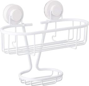 img 4 attached to 🚿 Extra Strength Suction Cup Inspired Living Shower Caddy - Mini Roger White