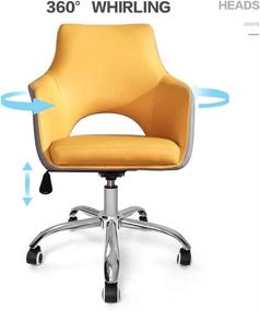 img 2 attached to Zerifevni Swivel Desk Chair: Gaming Chairs with Adjustable Height, PVC Leather for Easy Cleaning, Breathable Design with Armrests and Lumbar Support for Home