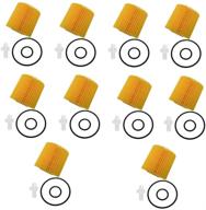 🔧 10-pack engine oil filter for toyota avalon camry highlander rav4 tacoma sienna & more | replaces 04152-yzza1, 04152-31090, and 04152-yzzg1 logo