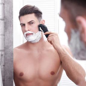 img 1 attached to 🪒 Hatteker Men's Electric Shaver Rotary Razor Cordless Beard Trimmer with Pop-Trimmer - Waterproof