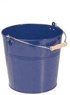 blue round metal bucket by organize it all логотип