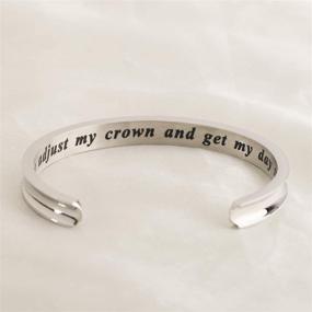 img 3 attached to WUSUANED Started Grooved Bracelet Inspirational