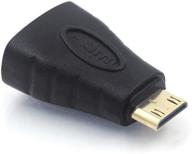 🔌 адаптер hdmi mini: позолоченный адаптер mini hdmi male для стандартного hdmi female для 4k raspberry pi zero w, камеры, видеокамеры, цифрового зеркального фотоаппарата, планшета, видеокарты. логотип