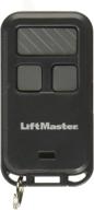 liftmaster 890max mini key chain garage door opener remote: compact and stylish, black with gray buttons logo