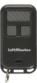 img 2 attached to LiftMaster 890max Mini Key Chain Garage Door Opener Remote: Compact and Stylish, Black with Gray Buttons