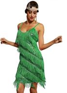 💃 kayamiya women's 1920s sequin fringe flapper gatsby latin party dress: glamorous retro style for unforgettable occasions logo