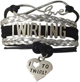 img 1 attached to Infinity Collection Twirling Bracelet for Girls - Fashionable Jewelry