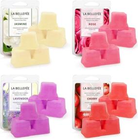 img 4 attached to 🌸 La Bellefée Scented Wax Melts - Natural Soy Wax Cubes for Warmer, Tarts and Wax Melts in Cherry, Rose, Jasmine, and Lavender Scents