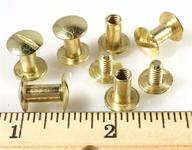 🔩 bp gold 3/8" plain conchos chicago screws - pack of 25 pieces logo