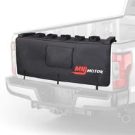 🚐 mnj motor tailgate protection pad with bike fixing straps and 2 tool pockets for secure trunk transport of 5 bikes logo