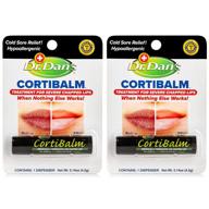 💋 dr. dan's cortibalm- 2 pack: ultimate solution for severe chapped lips and cold sore relief logo